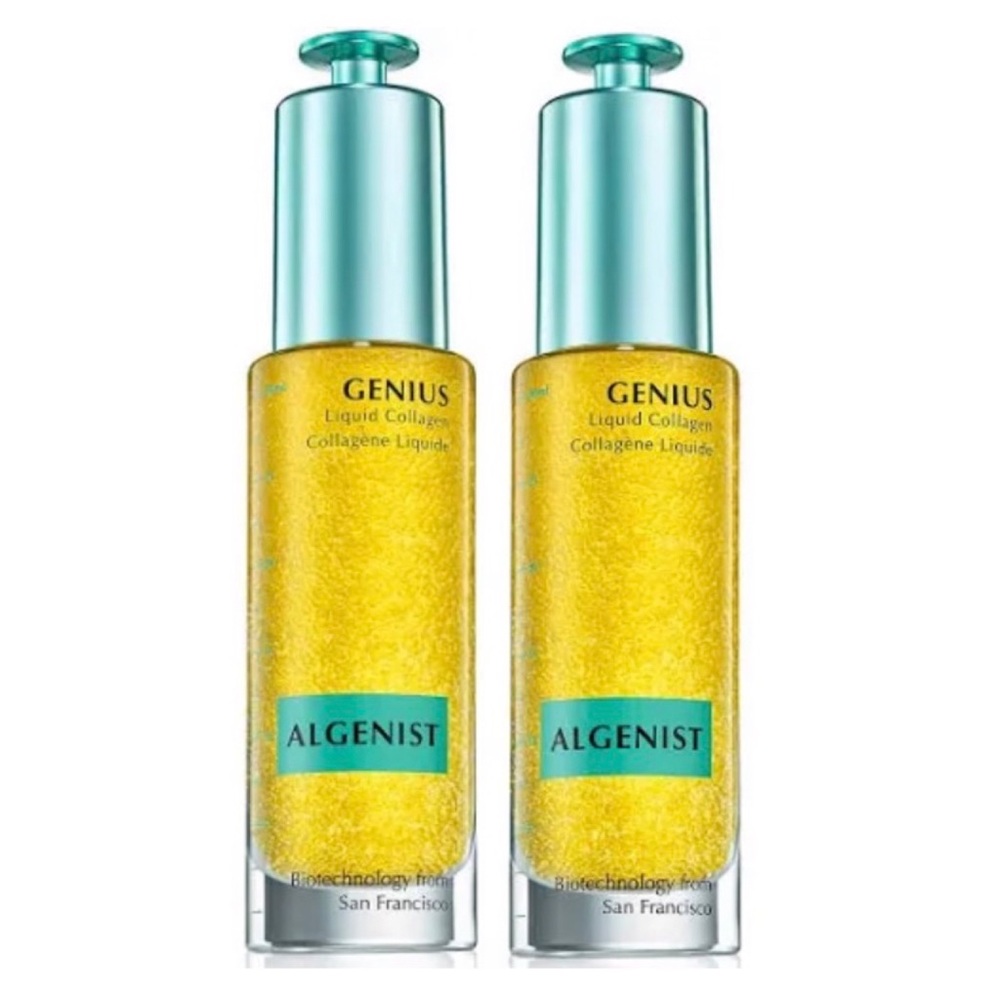 Algenist GENIUS Liquid Collagen Serum Duo 1 Oz Size (x 2) NIB